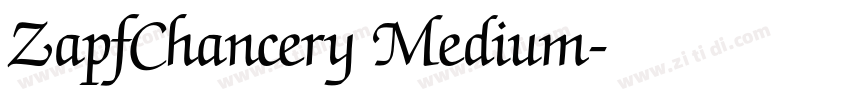 ZapfChancery Medium字体转换